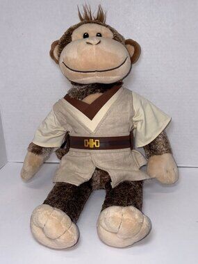 Build a Bear Workshop Star Wars Jedi Obi Wan Ken Obi Monkey Plush 21"